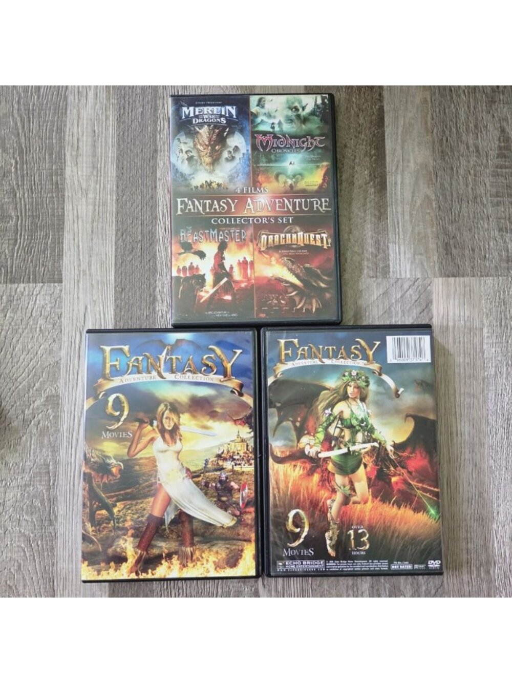 Merlin Beastmaster Dragon Quest Fantasy Adventure Movie Lot DVD 3-Pack